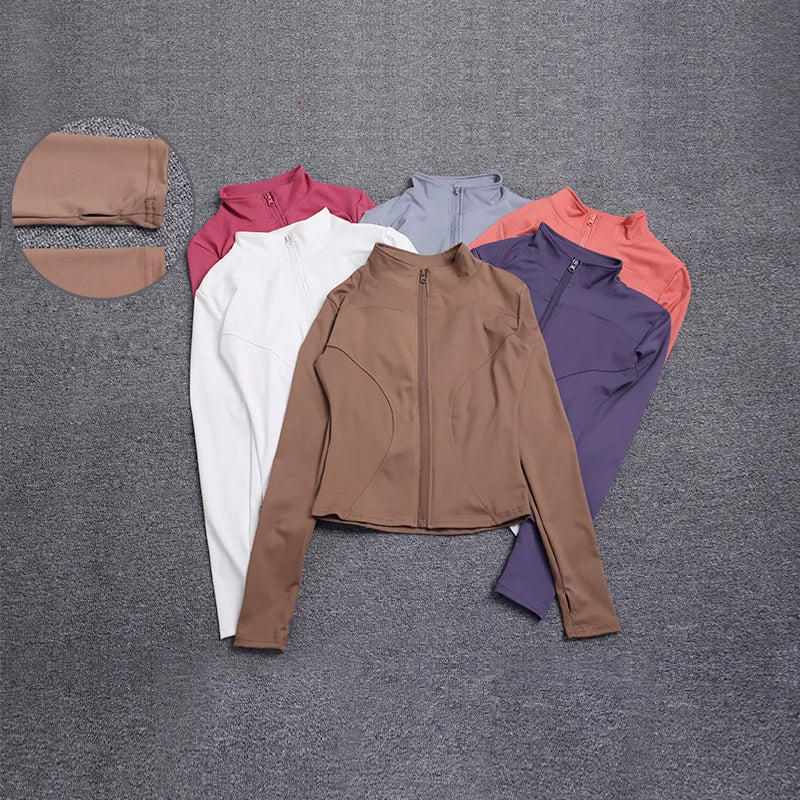 Women's Long Sleeve Yoga & Gym Training Sport Jacket