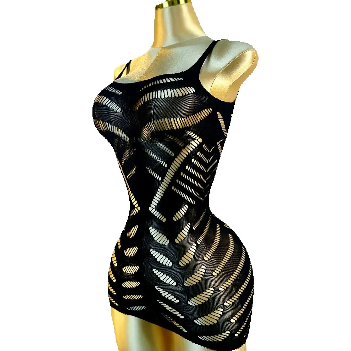 Fishnet Beach Cover-Up Dress – Women's Hollow Out Swimwear