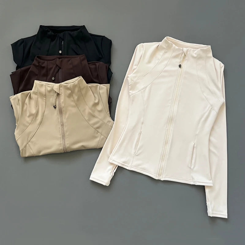 Quick Dry Slim-Fit Yoga & Running Jacket for Women