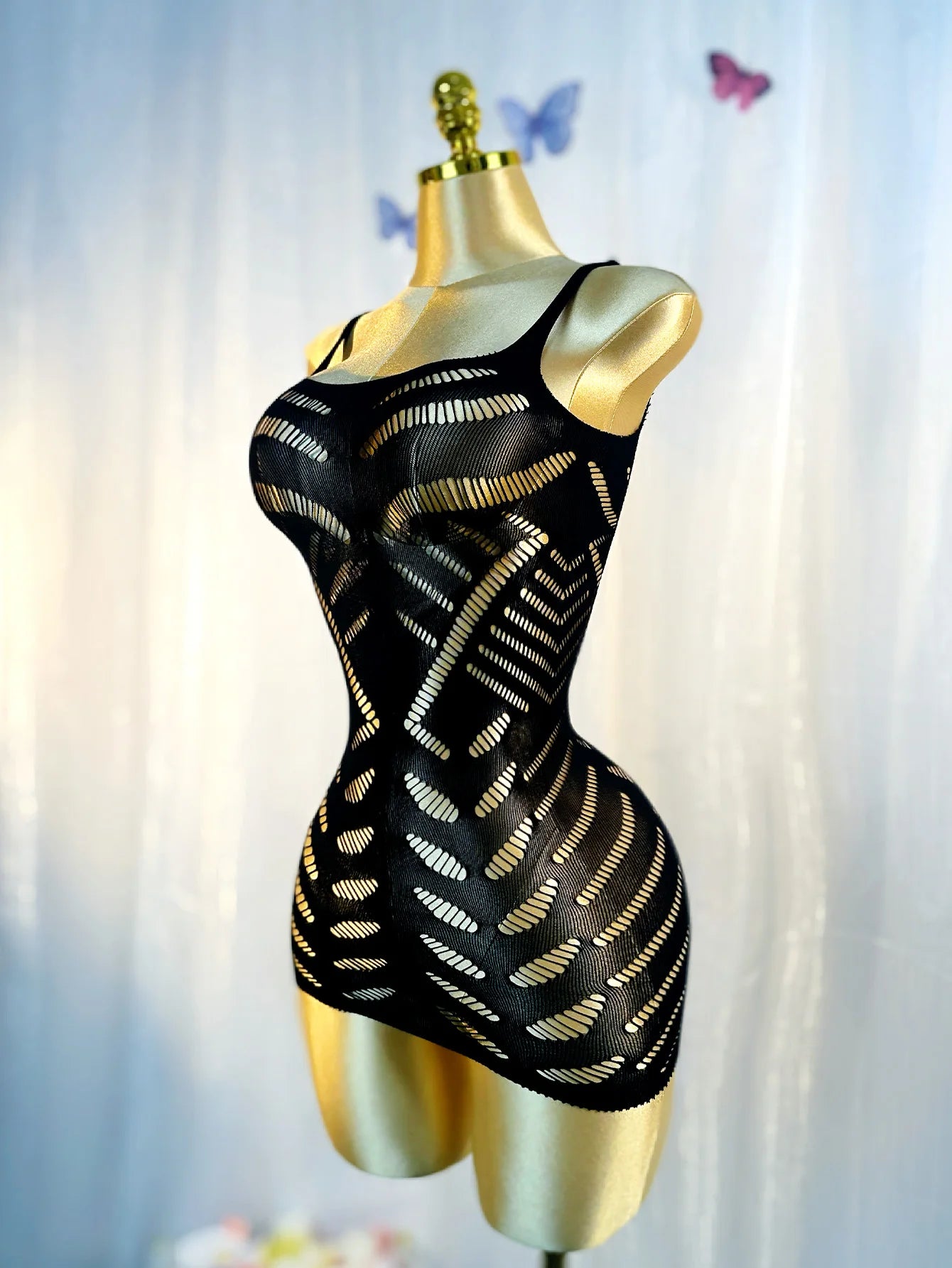 Fishnet Beach Cover-Up Dress – Women's Hollow Out Swimwear