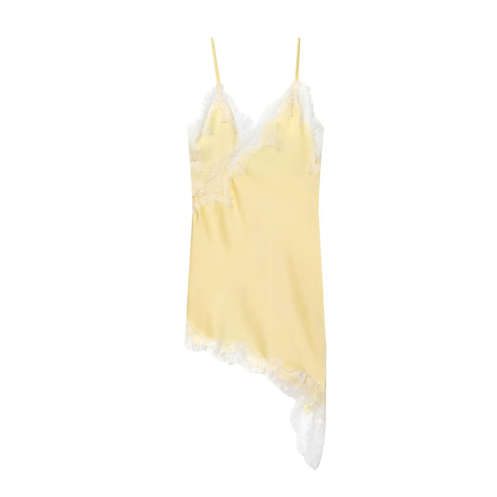Satin Lace Backless Mini Dress for Women - Summer Party