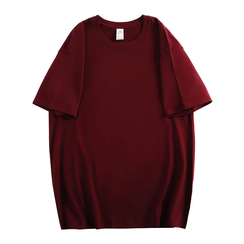 100% Cotton Loose Short Sleeve T-Shirt - Men & Women