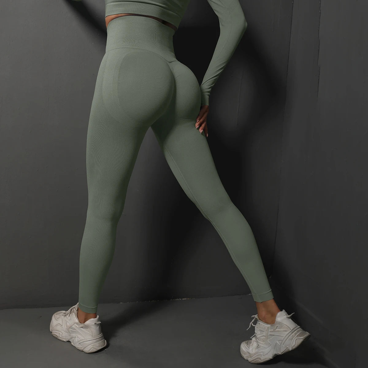 Seamless High Waist Booty Lifting Yoga Leggings for Women