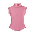 Women's Slim Fit Turtleneck Sleeveless T-Shirt - Streetwear