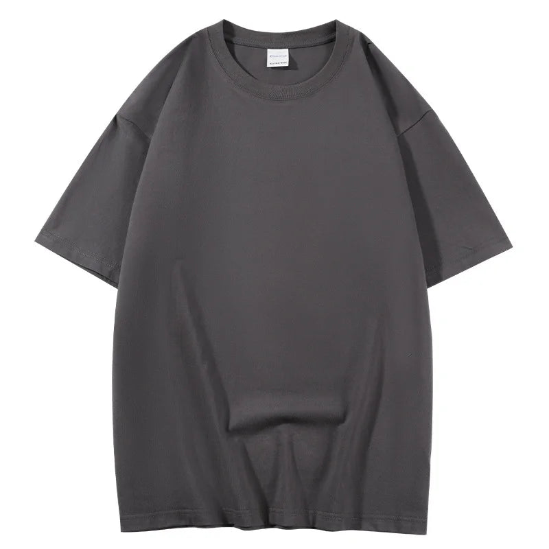 100% Cotton Loose Short Sleeve T-Shirt - Men & Women