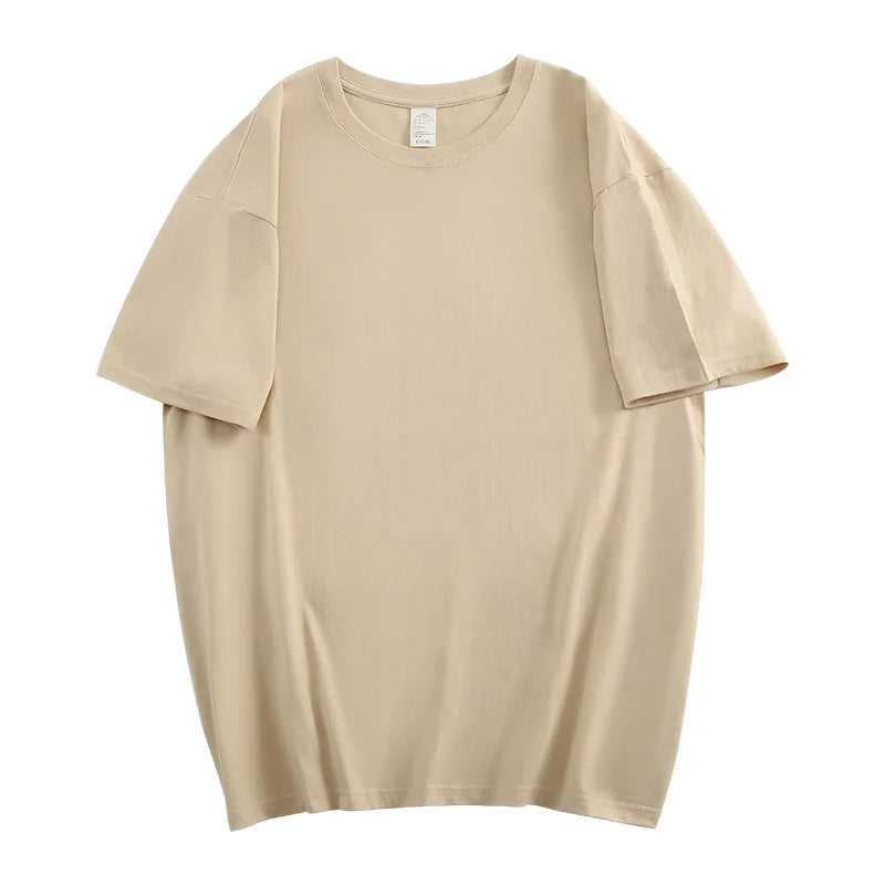 100% Cotton Loose Short Sleeve T-Shirt - Men & Women