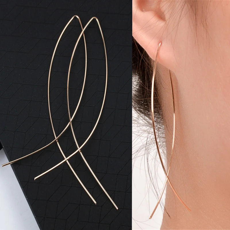 Shiny White Crystal Tassel Earrings for Women Personality Fashion Summer Accessories Party Jewelry Birthday Anniversary Gifts