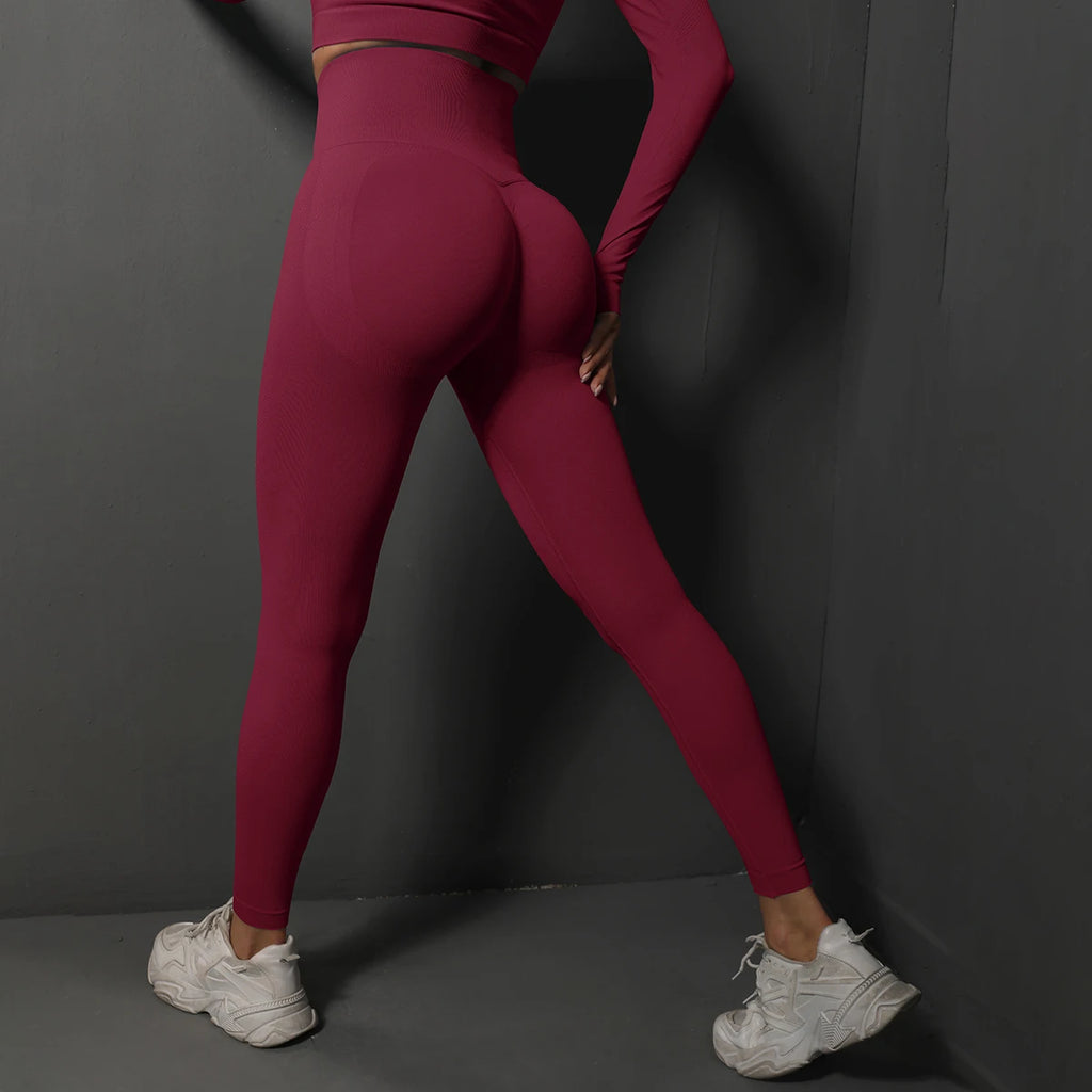 Seamless High Waist Booty Lifting Yoga Leggings for Women