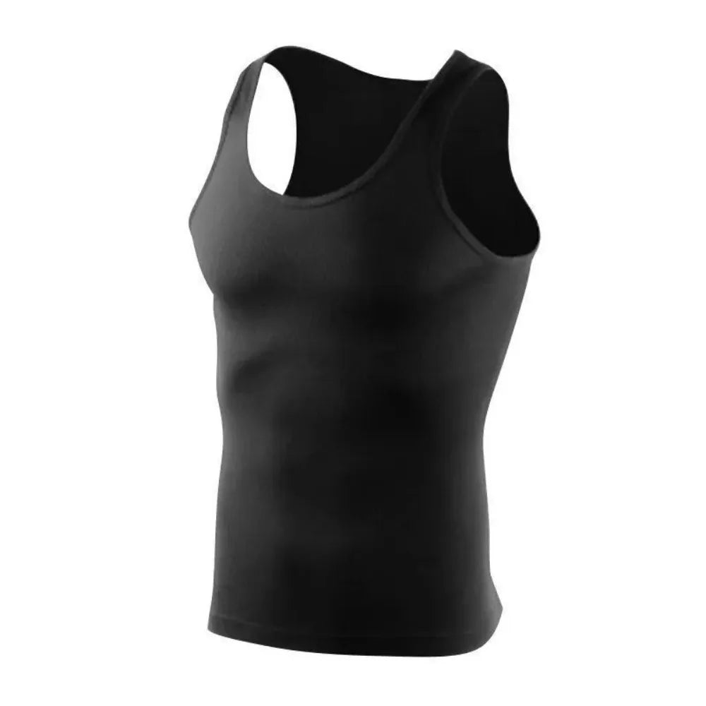 2026 NEW Four Seasons Men Pure Vest Youth Fit Sports Fitness Middle-aged Casual Sleeveless Top
