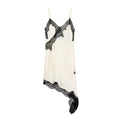 Satin Lace Backless Mini Dress for Women - Summer Party