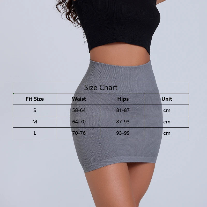High Waist Black Knitted Mini Skirt – Work Wear