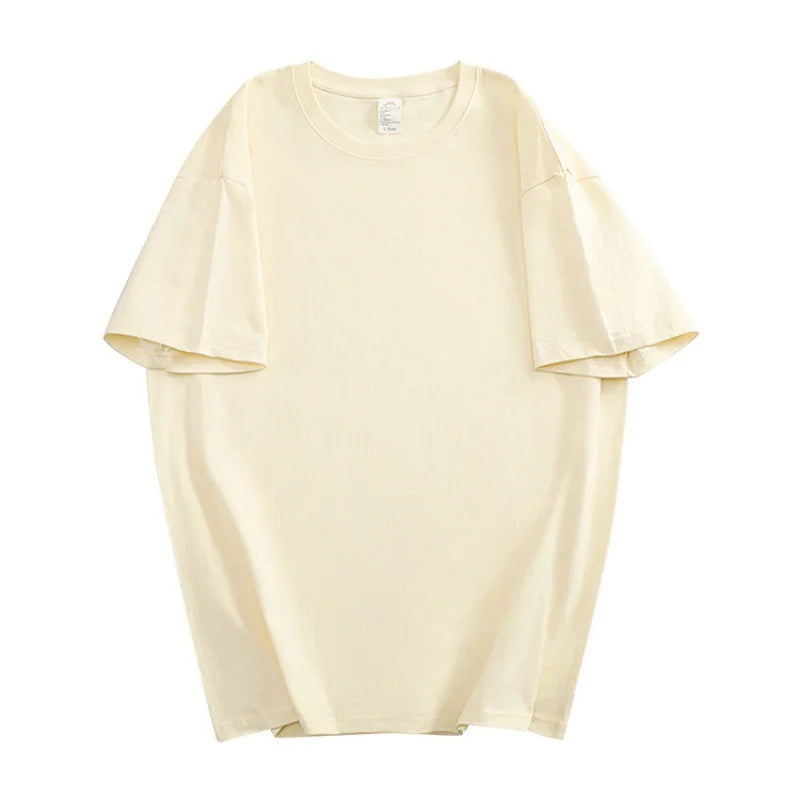 100% Cotton Loose Short Sleeve T-Shirt - Men & Women